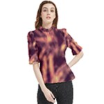 Topaz  Abstract Stars Frill Neck Blouse