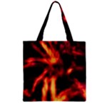 Lava Abstract Stars Zipper Grocery Tote Bag