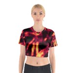 Lava Abstract Stars Cotton Crop Top