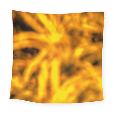 Golden Abstract Stars Square Tapestry (Large) from ArtsNow.com