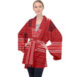 Gradient (101) Long Sleeve Velvet Kimono 