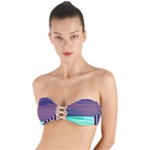 Gradient Twist Bandeau Bikini Top