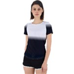 Gradient Back Cut Out Sport Tee