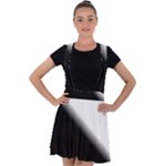 Gradient Velvet Suspender Skater Skirt