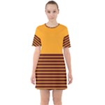 Gradient Sixties Short Sleeve Mini Dress