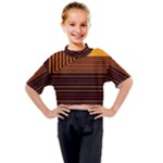 Gradient Kids Mock Neck Tee