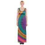 Gradientcolors Thigh Split Maxi Dress
