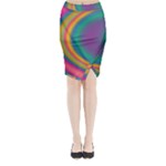 Gradientcolors Midi Wrap Pencil Skirt