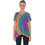 Gradientcolors Cut Out Side Drop Tee