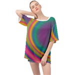 Gradientcolors Oversized Chiffon Top