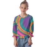 Gradientcolors Kids  Cuff Sleeve Top