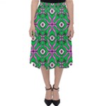 Abstract Illustration With Eyes Classic Midi Skirt