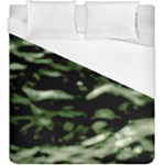 Green  Waves Abstract Series No5 Duvet Cover (King Size)