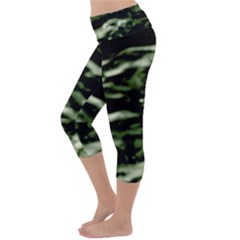 Lightweight Velour Capri Yoga Leggings 