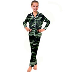 Kids  Satin Long Sleeve Pajamas Set 