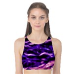 Purple  Waves Abstract Series No1 Tank Bikini Top