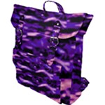 Purple  Waves Abstract Series No1 Buckle Up Backpack