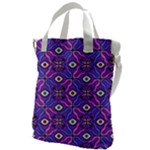 Abstract Illustration With Eyes Canvas Messenger Bag