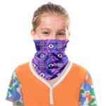 Abstract Illustration With Eyes Face Covering Bandana (Kids)