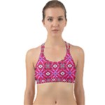 Abstract Illustration With Eyes Back Web Sports Bra