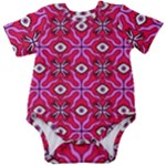 Abstract Illustration With Eyes Baby Short Sleeve Onesie Bodysuit