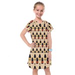 Champagne For The Holiday Kids  Drop Waist Dress