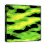 Green  Waves Abstract Series No12 Mini Canvas 8  x 8  (Stretched)