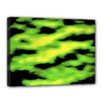 Green  Waves Abstract Series No12 Canvas 16  x 12  (Stretched)