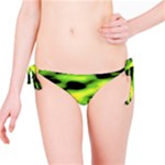 Green  Waves Abstract Series No12 Bikini Bottom