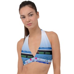 Halter Plunge Bikini Top 