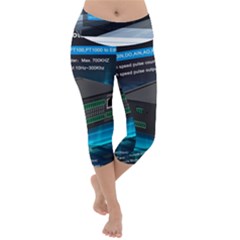 Lightweight Velour Capri Yoga Leggings 