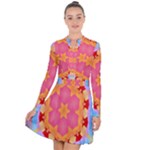 Digitalart Long Sleeve Panel Dress