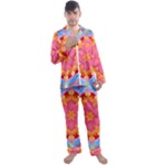 Digitalart Men s Long Sleeve Satin Pajamas Set