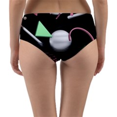 Reversible Mid-Waist Bikini Bottoms 