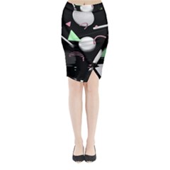 Digitalart Midi Wrap Pencil Skirt from ArtsNow.com