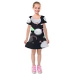 Digitalart Kids  Short Sleeve Velvet Dress