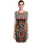 Digital Illusion Classic Sleeveless Midi Dress