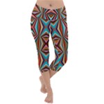 Digital Illusion Lightweight Velour Capri Yoga Leggings