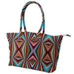 Digital Illusion Canvas Shoulder Bag