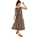 Digital Illusion Summer Maxi Dress