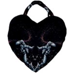 Digital Illusion Giant Heart Shaped Tote