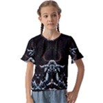 Digital Illusion Kids  Cuff Sleeve Scrunch Bottom Tee