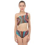 Digital Illusion Spliced Up Two Piece Swimsuit