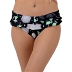 Digital Illusion Frill Bikini Bottom