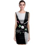Digital Illusion Classic Sleeveless Midi Dress