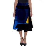 Digital Illusion Perfect Length Midi Skirt