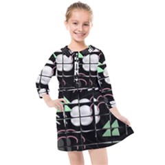 Kids  Quarter Sleeve Shirt Dress 