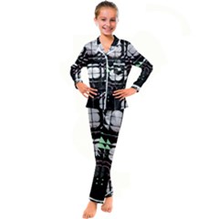 Kids  Satin Long Sleeve Pajamas Set 