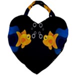 Digital Illusion Giant Heart Shaped Tote