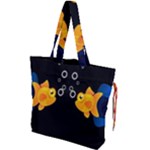 Digital Illusion Drawstring Tote Bag